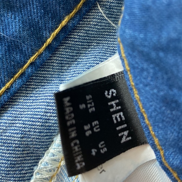 Shein blue patchwork jeans - Picture 3 of 3